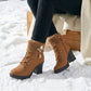 👢 Дамски термо ботуши с дебела подметка