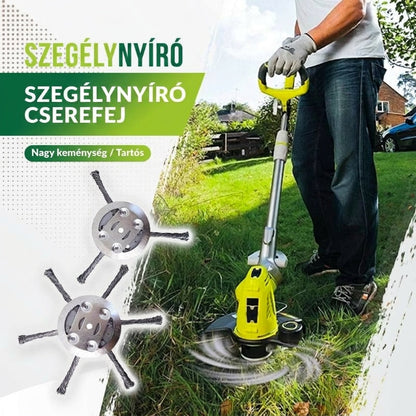 ⚙️ 芝刈り機・剪定機用の交換用カッターヘッド――スチール製芝刈り機用カッターヘッド✨
