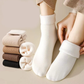 🧦💥Dam plysch‑toffelstrumpor – Tjock fleecefodrade halkfria golvstrumpor, perfekta för hemmabruk på vintern ✨