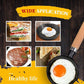 🍳 ミニノンスティック鋳鉄フライパン 3.9インチ/10cm – 健康に配慮した鋳鉄製で、熱が均一に伝わり、木製ハンドル付き ✨