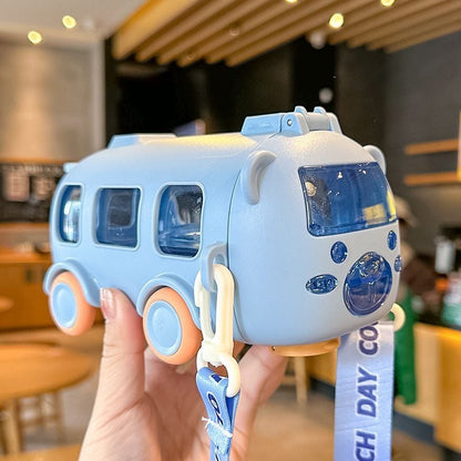 🎁Най-добрите подаръци за деца🚌Преносима чаша за вода във формата на автобус с каишка