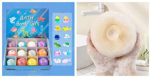 12-парчен комплект бомбички за вана за деца