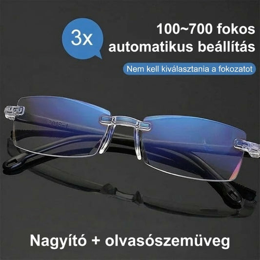 🔥1+1無料🔍👀 近くも遠くもくっきり見える | 自動焦点調整機能付き老眼鏡👓