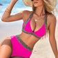 🏖️ Секси бански костюм с V-образно деколте Holiday Wave Pattern👙