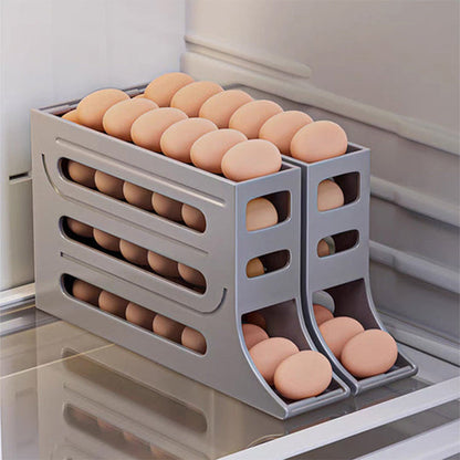 🍳 4段式チルト式卵スタンド – キッチンで卵を収納するのに便利な収納用品