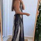 Дамска печатана рокля без презрамки