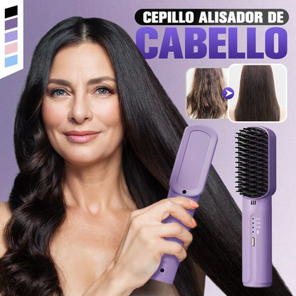 ✨Преносима безжична мини четка за изправяне на коса💁‍♀️