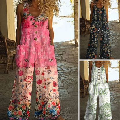 【S-4XL】🌺Реколта флорален гащеризон