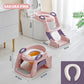 🚽2-in-1 幼児用トイレトレーニングシート＆便座用ステップ――滑り止め付きステップ、手すり、着脱式便器付き