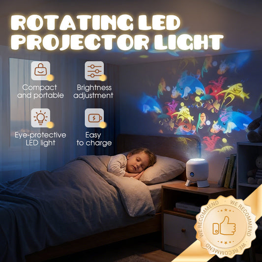 🥳⚡Динамичен въртящ се LED прожектор