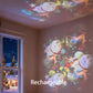✨ダイナミックに回転するLEDプロジェクターランプ