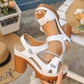 👡Дамски летни сандали с платформа и една каишка☀️
