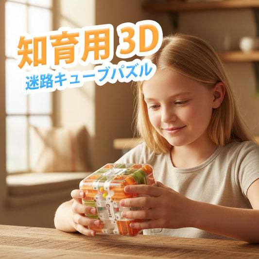 知育用 3D 迷路キューブパズル