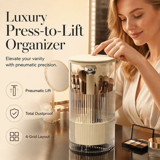 Elegant Dustproof Makeup Brush Organize