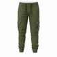 Fritidsbyxor i enfärgat workwear-stil