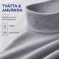 Herrslimmad mock turtleneck-topp