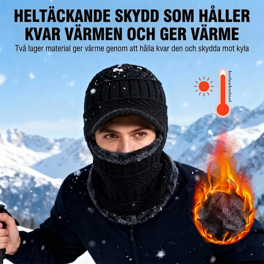 3-i-1 vinterluva med skärm