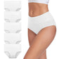 🌸50 % rabatt✨ 5-pack Bekväma damtrosor med hög midja – Formar magen och andas mjukt