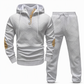 🔥Fri frakt✈️2-delat jacquard-träningsset för herrar – avslappnad hoodie med matchande joggingbyxor, bekvämt och snyggt för hösten och vintern 👕