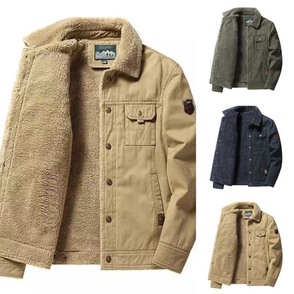 Мъжко удебелено ежедневно термо яке от полар