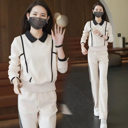 🔥(50%OFF)-Женски случаен дишащ комплект от две части с дълъг ръкав