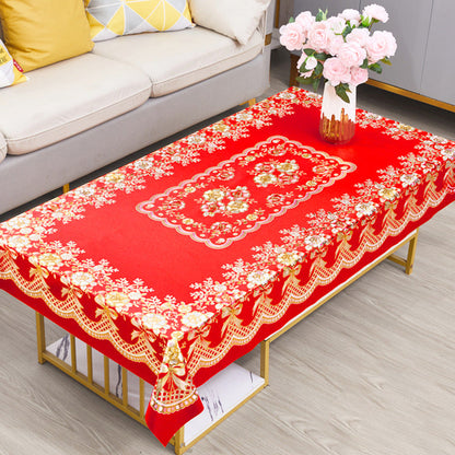 🔥Новогодишна продажба 50% OFF🔥 Луксозни устойчиви на вода и масло миещи се квадратни покривки за маса